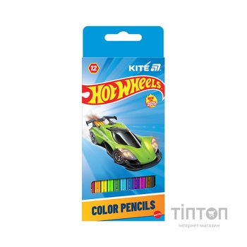 Олівці кольорові Kite Hot Wheels 12 кольорів (HW25-051)