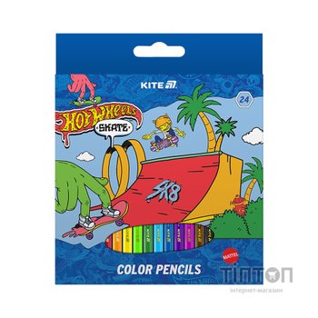 Олівці кольорові Kite Hot Wheels 24 кольори (HW25-055-2)
