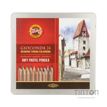 Олівці кольорові Koh-i-Noor Gioconda 8872 пастельні 24 кольорів (8828024001PL)