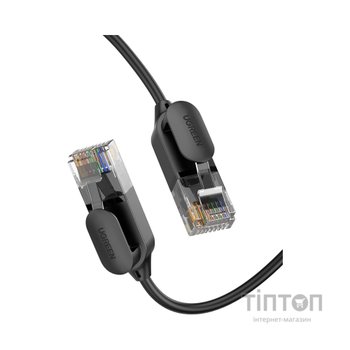Патч-корд 10м, UTP cat 6 RJ-45 COPPER black Ugreen (U_70656)