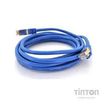 Патч-корд 15.0м, FTP, RJ-45, Cat.6, CU, blue Ritar (PCR-SFP/15Be / 05206)
