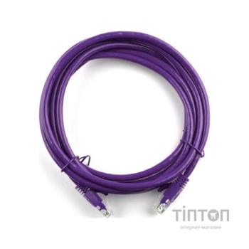 Патч-корд 15м, RJ-45, Cat.5e, CU, мідь, фіолетовий Ritar (PCR-CU/15Pe / 14093)