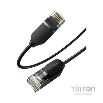 Патч-корд 2м, UTP cat 6 RJ-45 COPPER black Ugreen (U_70334)