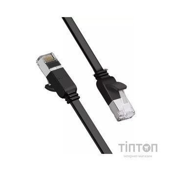 Патч-корд 3м, U/UTP cat 6 RJ-45 COPPER black Ugreen (U_50186)