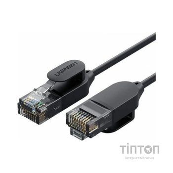 Патч-корд 3м, UTP cat 6 RJ-45 COPPER black Ugreen (U_70653)