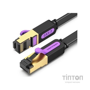 Патч-корд 5м, FTP cat 7 RJ-45 black Vention (ICABJ)