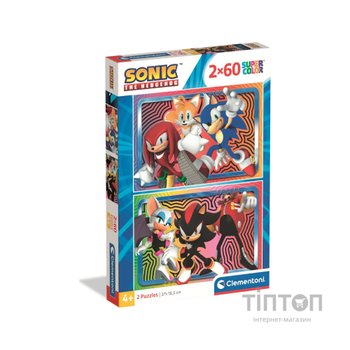 Пазл Clementoni 2 в 1 Sonic, 2 по 60 елементів (24821)