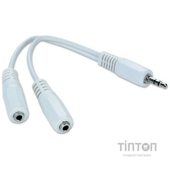 Перехідник Jack 3.5mm M -> 2 F Gembird (CCA-415W )