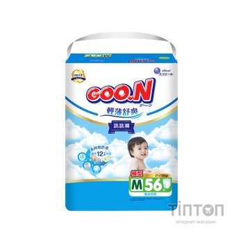 Підгузки GOO.N Slim & Comfortable Розмір 3 M 7-12 кг 56 шт (21001091)