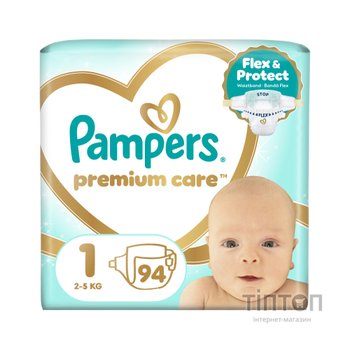 Підгузки Pampers Premium Care Розмір 1 (2-5 кг) 94 шт (8006530259187)