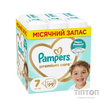Підгузки Pampers Premium Care Розмір 7 (15+ кг) 99 шт (8006530223584)