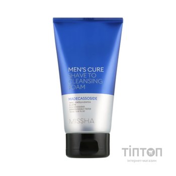 Піна для гоління Missha Men's Cure Shave To Cleansing Foam 150 мл (8809581460218)