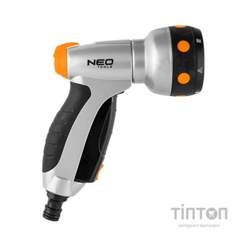 Пістолет для поливу Neo Tools CLICK, пістолетний, 7 функцій, 0.306кг (15-706)