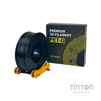 Пластик для 3D-принтера 3Dway PET-G 1.75 mm, 1 kg Black (2100000014095)