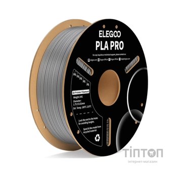 Пластик для 3D-принтера ELEGOO PLA PRO 1кг, 1.75мм, silver (50.203.0197)