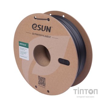 Пластик для 3D-принтера eSUN ePETG-CF 1,75mm 1kg BLACK (EPETG-CF-P175B1)