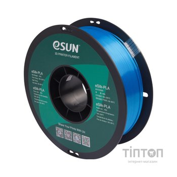 Пластик для 3D-принтера eSUN ePLA-Silk 1,75mm 1kg CYAN (EPLA-SILK-P175CY1)