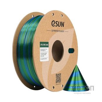 Пластик для 3D-принтера eSUN ePLA-SILK Candy 1,75mm 1kg BLUE GREEN (EPLA-SILK CANDY175UG1)