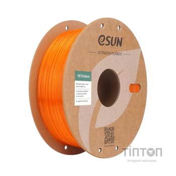 Пластик для 3D-принтера eSUN PETG BASIC Translucent 1,75mm 1kg ORANGE (PETG-BASIC175T-O1P1)