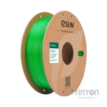Пластик для 3D-принтера eSUN PLA BASIC 1,75mm 1kg GREEN (PLA-BASIC175G1P1)