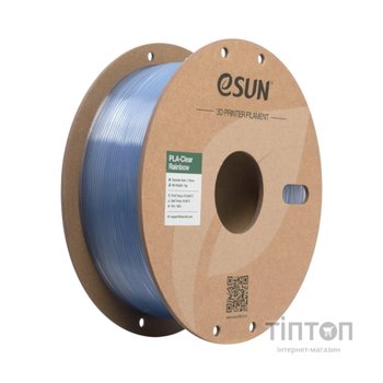 Пластик для 3D-принтера eSUN PLA Clear Rainbow 1,75mm 1kg Blue-Crystal (PLA-CLRB175O-CB1P1)