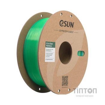 Пластик для 3D-принтера eSUN PLA Clear Rainbow 1,75mm 1kg Transl BLUE GREEN (PLA-CLRB175T-UG1P1)