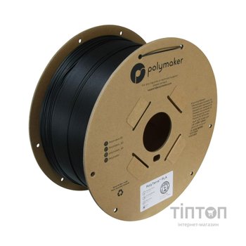 Пластик для 3D-принтера Polymaker PLA PolyTerra 1,75mm 3kg CHARCOAL BLACK (PA04007)
