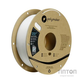 Пластик для 3D-принтера Polymaker PLA PRO HIGH SPEED TOUGH 1,75mm WHT 1kg (PA13001)