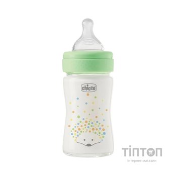 Пляшечка для годування Chicco Perfect Easy силіконова, від 0+ міс. повільний потік 150 мл, (20251.30)