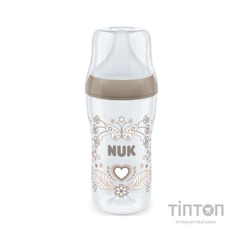 Пляшечка для годування Nuk Perfect Match М Серце, пластикова, 260 мл (3954135)