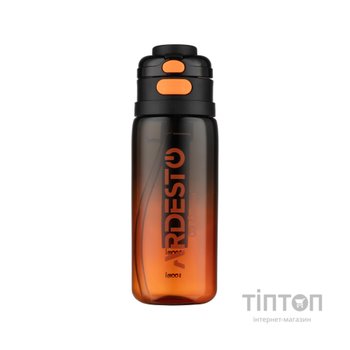Пляшка для води Ardesto Gym 800мл, пластик, чорний (AR2280GL)