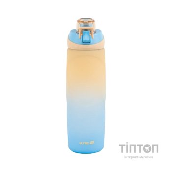Пляшка для води Kite K26, 760 мл, бежево-синя (K26-1200-1)