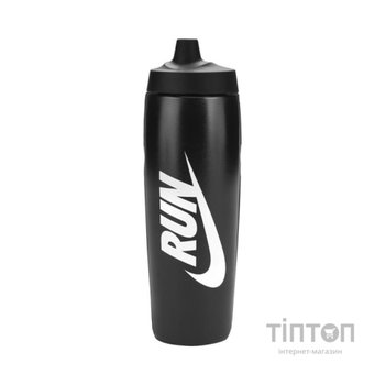 Пляшка для води Nike REFUEL BOTTLE 24 OZ N.101.5232.069.24 чорний, білий 709 мл (197774013661)