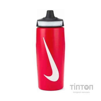 Пляшка для води Nike REFUEL BOTTLE GRIP 18 OZ N.100.9955.636.18 червоний, білий, чорний 532 мл (887791762092)