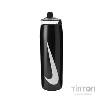 Пляшка для води Nike REFUEL BOTTLE GRIP 32 OZ N.100.9958.091.32 чорний, білий 946 мл (887791762023)