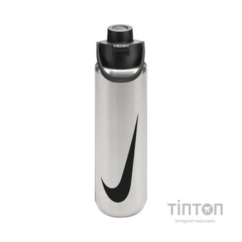 Пляшка для води Nike SS RECHARGE CHUG BOTTLE 24 OZ N.101.3799.953.24 сірий 709 мл (887791813336)