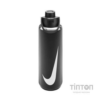 Пляшка для води Nike SS RECHARGE CHUG BOTTLE 32 OZ N.101.3800.091.32 чорний 946 мл (887791805645)