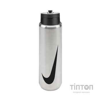 Пляшка для води Nike SS RECHARGE STRAW BOTTLE 24 OZ N.101.3795.953.24 сірий 709 мл (887791813329)