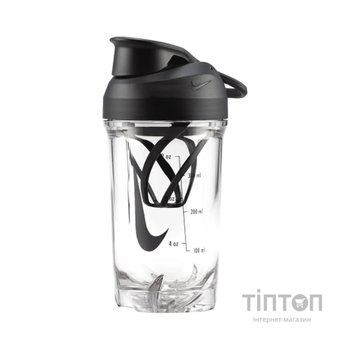 Пляшка для води Nike TR RECHARGE SHAKER BOTTLE 16 OZ N.101.2242.910.16 чорний 473 мл (887791792921)