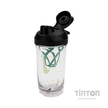 Пляшка для води Nike TR RECHARGE SHAKER BOTTLE 16 OZ N.101.2242.943.16 прозорий, чорний, зелений, жовтий 470 мл (887791805669)