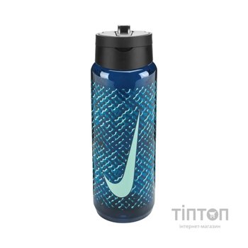Пляшка для води Nike TR RENEW RECHARGE STRAW BOTTLE 24 OZ N.100.7643.459.24 темно-синій 709 мл (887791805782)