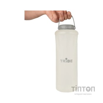 Пляшка для води Tribe Soft Bottle 1,5 л TPU м'яка crystal-white (T-FE-0024-crystal-white)