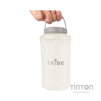 Пляшка для води Tribe Soft Bottle 1 л TPU м'яка crystal-white (T-FE-0023-crystal-white)