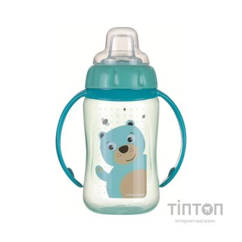 Поїльник-непроливайка Canpol babies Cute Animals Мишка з м'яким носиком і ручками 320 мл (56/512_tur)