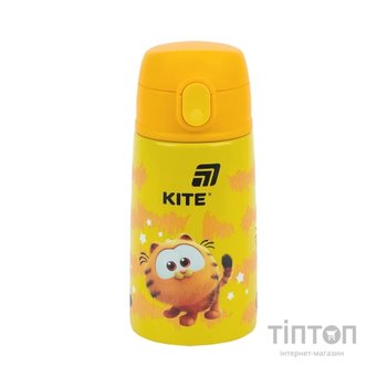 Поїльник-непроливайка Kite Garfield термос з трубочкою 400 мл (GF25-1261)