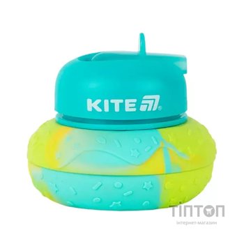 Поїльник-непроливайка Kite силіконова 600 мл, бірюзова (K26-1271-1)