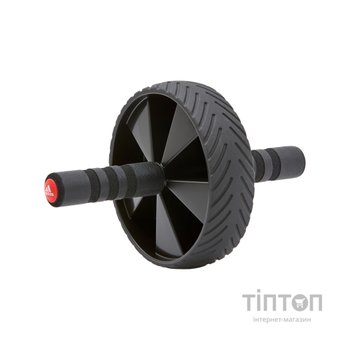Ролик для преса Adidas Ab Wheel ADAC-11404 чорний D18 см (885652002370)