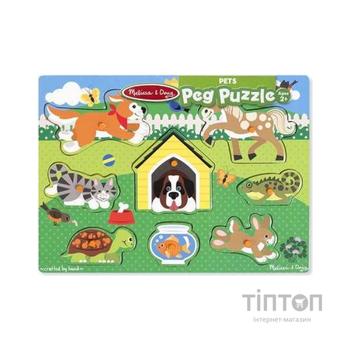 Розвиваюча іграшка Melissa&Doug Рамка-вкладиш Домашні тварини 8 ел (MD19053)