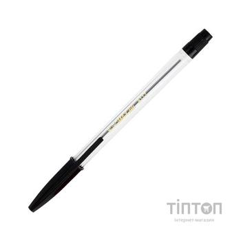 Ручка кулькова BUROMAX non-retractable JOBMAX Corvina, black (BM.8117-02)