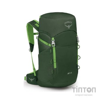 Рюкзак туристичний Osprey Jet 28 green canopy/limeline green - O/S - темно-зелений (009.3890)